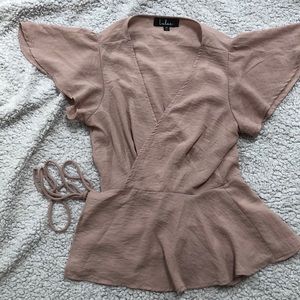 Lulus wrap shirt